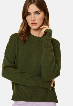 Maison Montagut Pull Col Rond Manches Mitaines En Laine Et Cachemire - Gemma><noscript><img width=