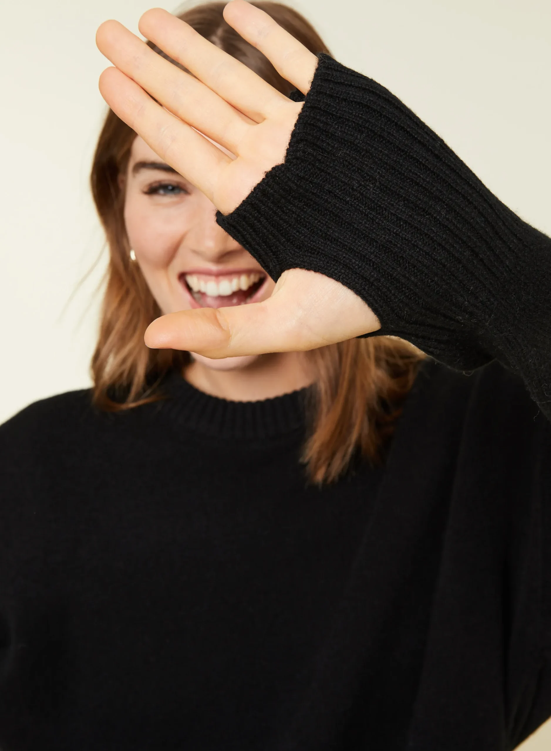 Maison Montagut Pull Col Rond Manches Mitaines En Laine Et Cachemire - Gemma>Femme Pulls