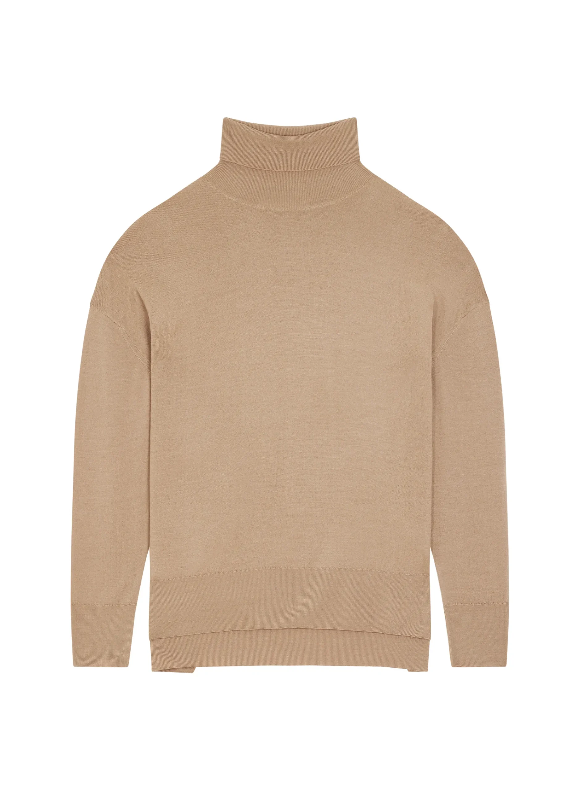 Maison Montagut Pull Col Roule A Fentes En Laine Merinos - Amy>Femme Pulls