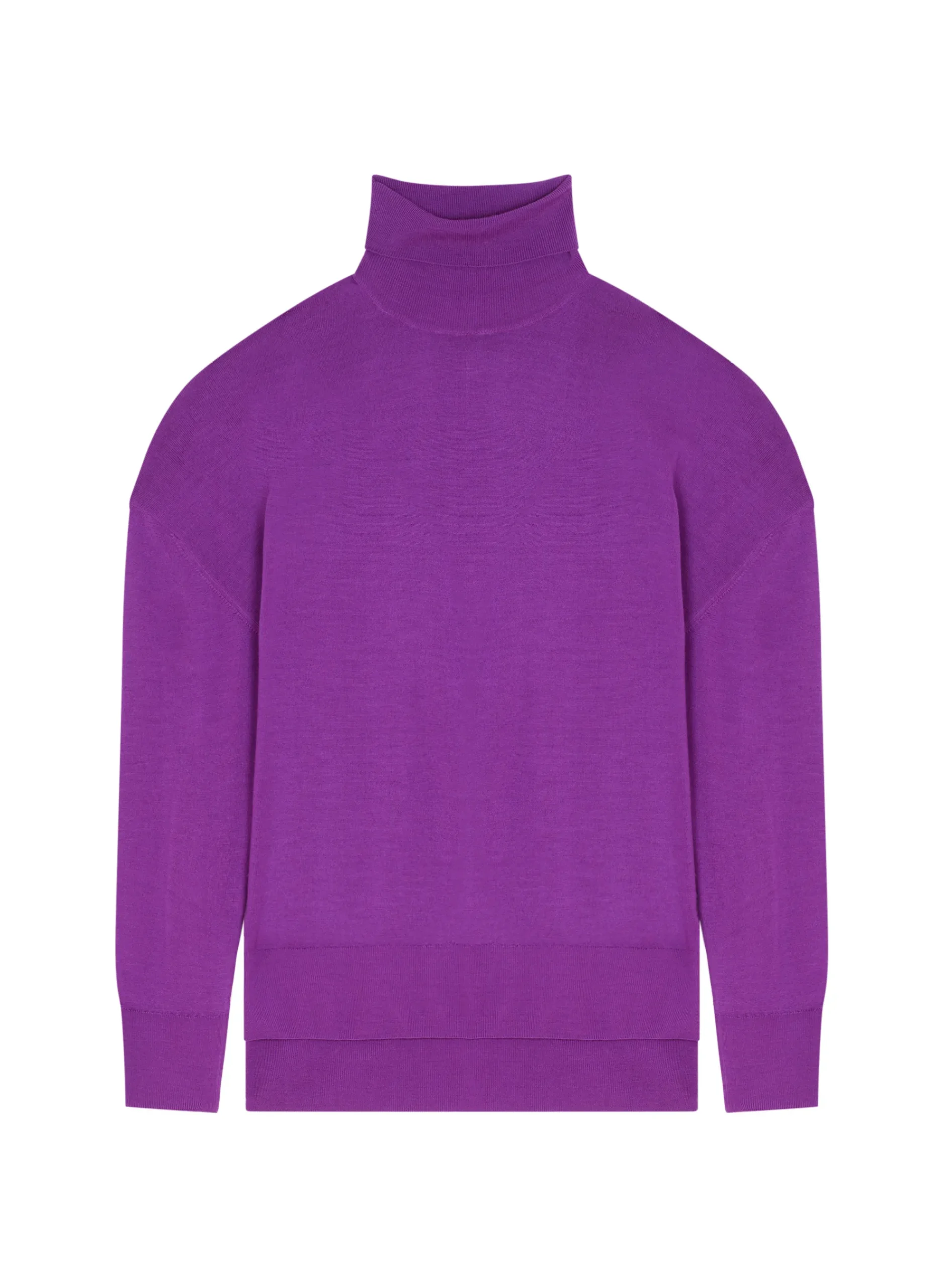 Maison Montagut Pull Col Roule A Fentes En Laine Merinos - Amy>Femme Pulls