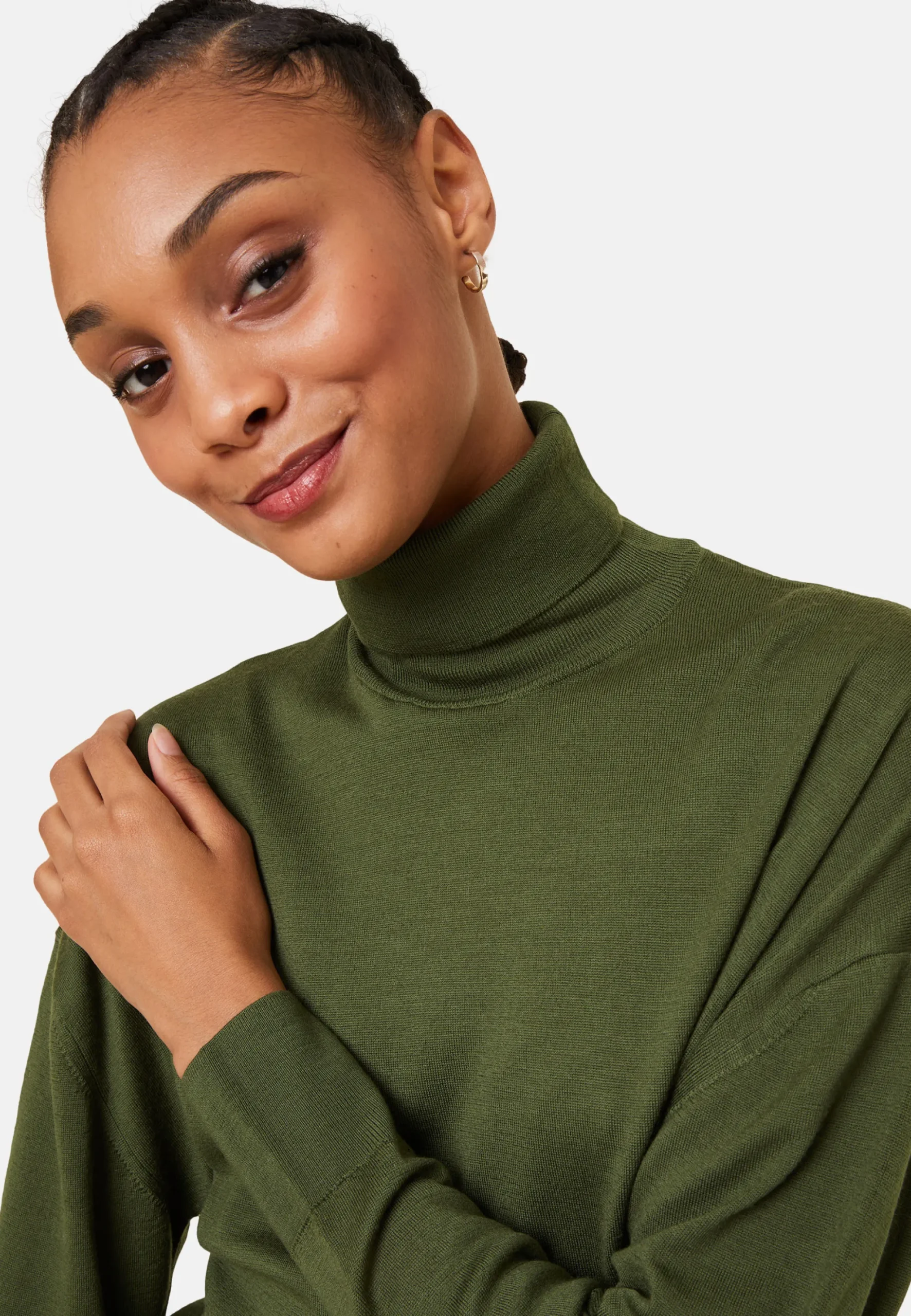 Maison Montagut Pull Col Roule A Fentes En Laine Merinos - Amy>Femme Pulls