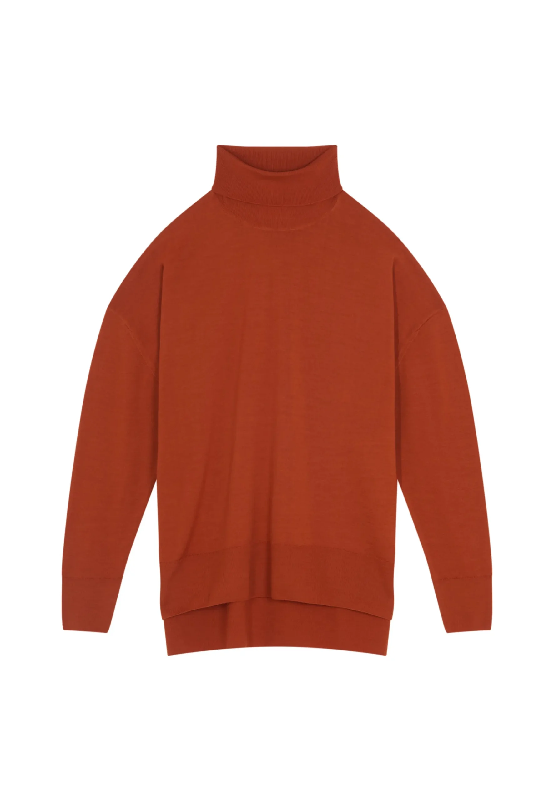 Maison Montagut Pull Col Roule A Fentes En Laine Merinos - Amy>Femme Pulls