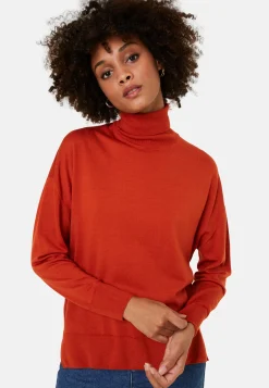 Maison Montagut Pull Col Roule A Fentes En Laine Merinos - Amy><noscript><img width=