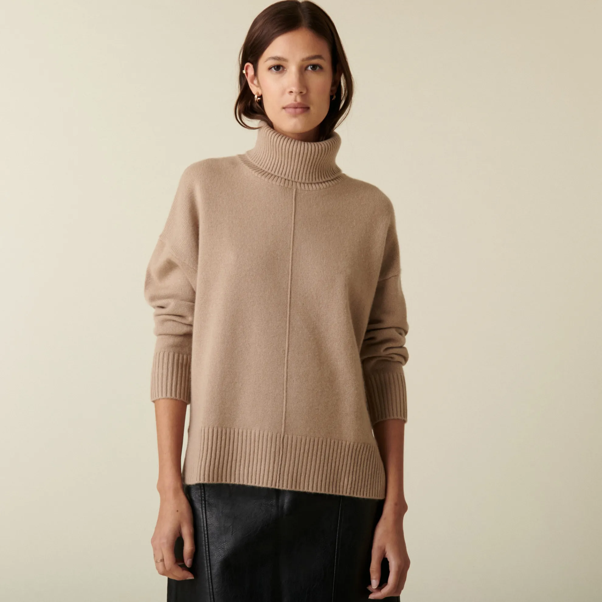 Maison Montagut Pull Col Roule A Fentes En Cachemire 4 Fils - Adena>Femme Pulls