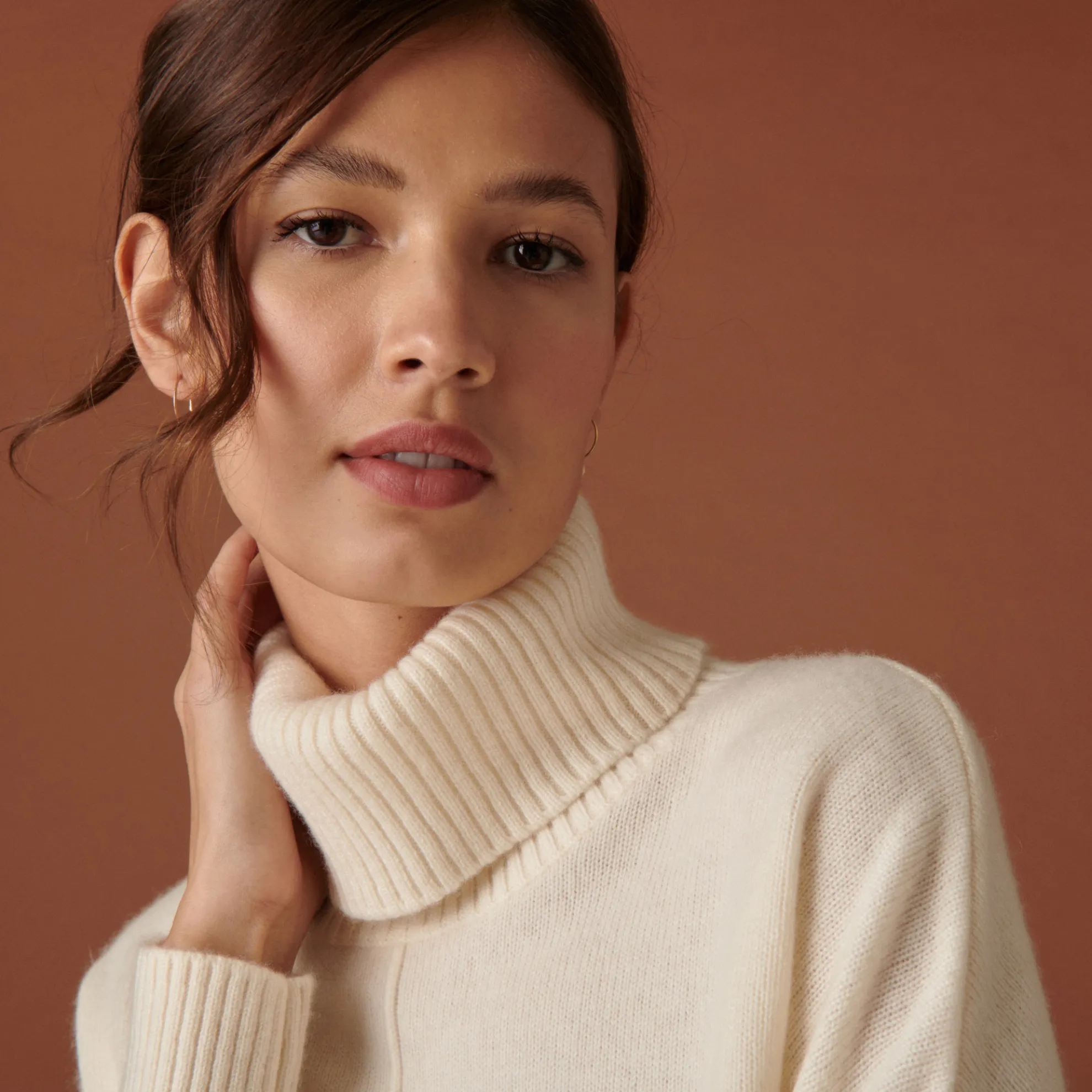 Maison Montagut Pull Col Roule A Fentes En Cachemire 4 Fils - Adena>Femme Pulls