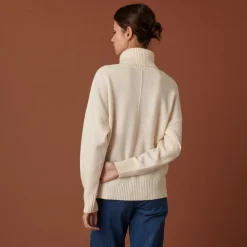 Maison Montagut Pull Col Roule A Fentes En Cachemire 4 Fils - Adena><noscript><img width=