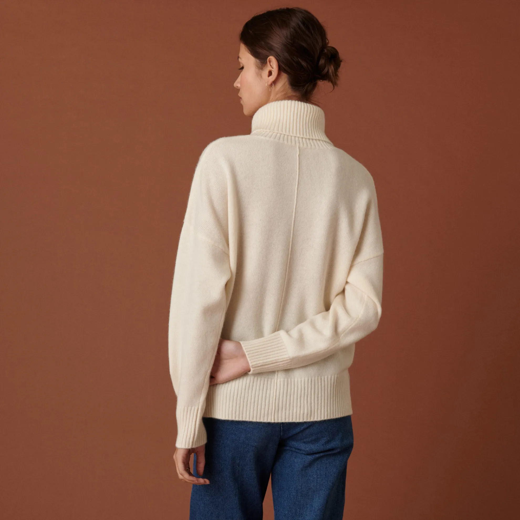 Maison Montagut Pull Col Roule A Fentes En Cachemire 4 Fils - Adena>Femme Pulls