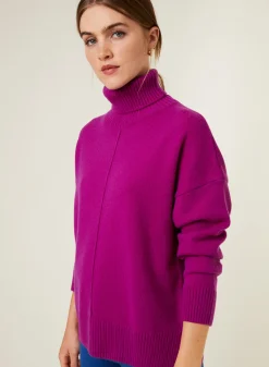 Maison Montagut Pull Col Roule A Fentes En Cachemire 4 Fils - Adena>Femme Pulls