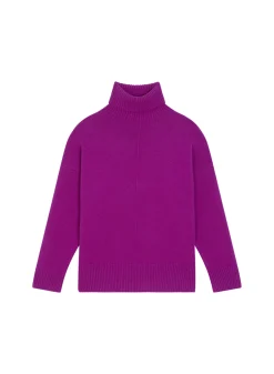 Maison Montagut Pull Col Roule A Fentes En Cachemire 4 Fils - Adena>Femme Pulls