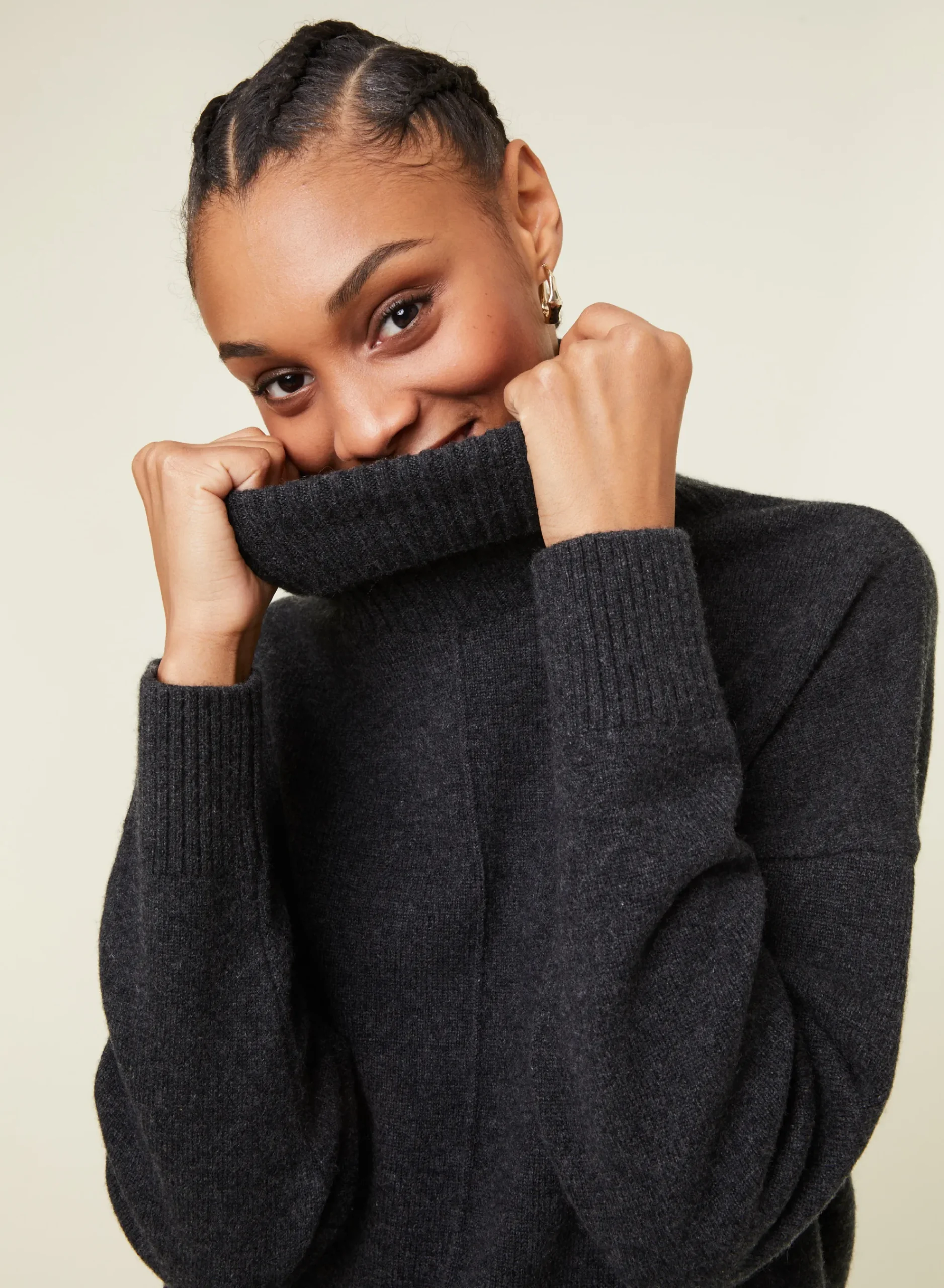 Maison Montagut Pull Col Roule A Fentes En Cachemire 4 Fils - Adena>Femme Pulls