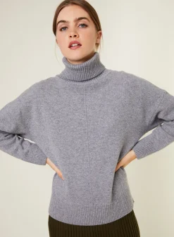 Maison Montagut Pull Col Roule A Fentes En Cachemire 4 Fils - Adena><noscript><img width=