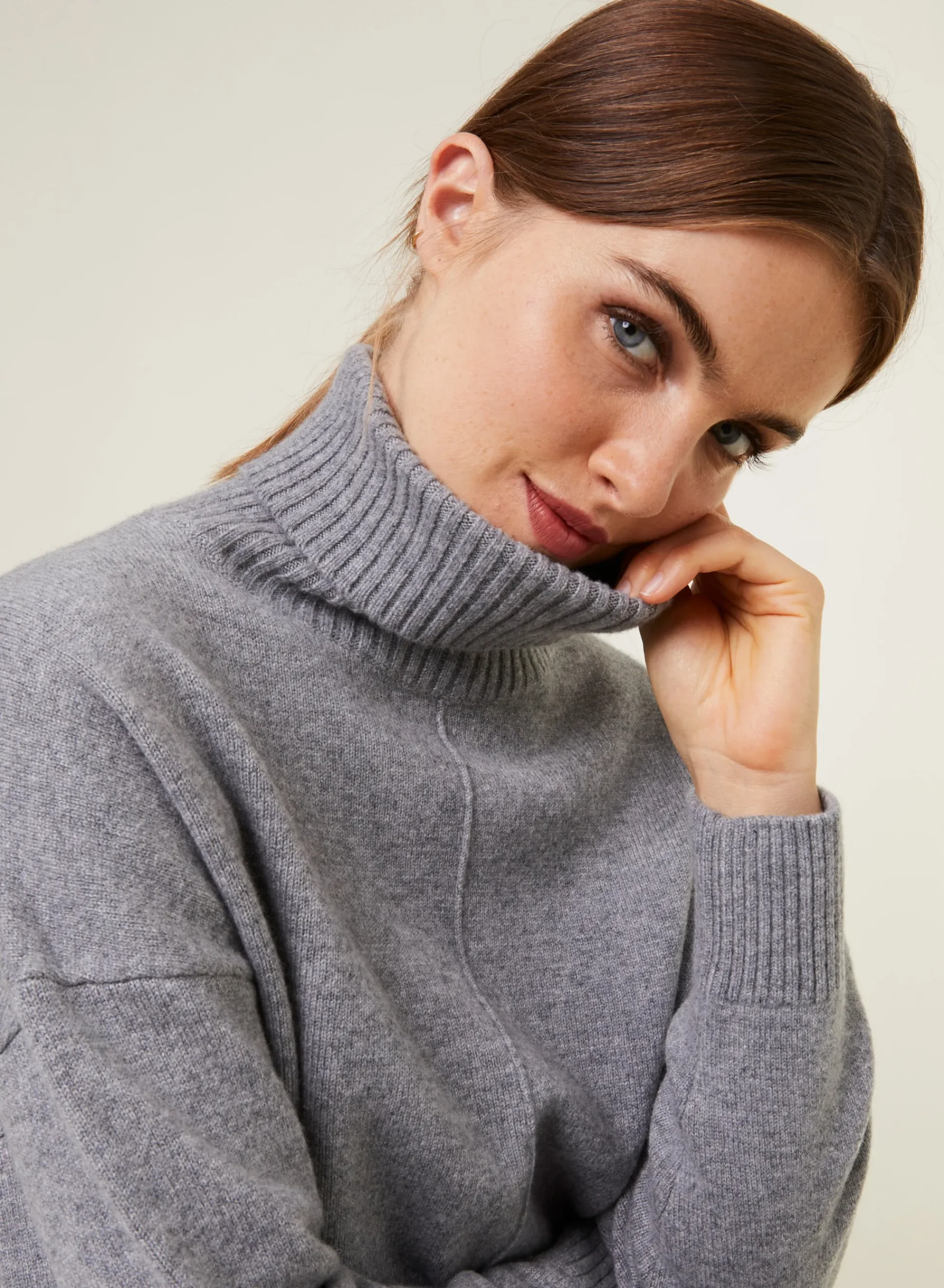 Maison Montagut Pull Col Roule A Fentes En Cachemire 4 Fils - Adena>Femme Pulls