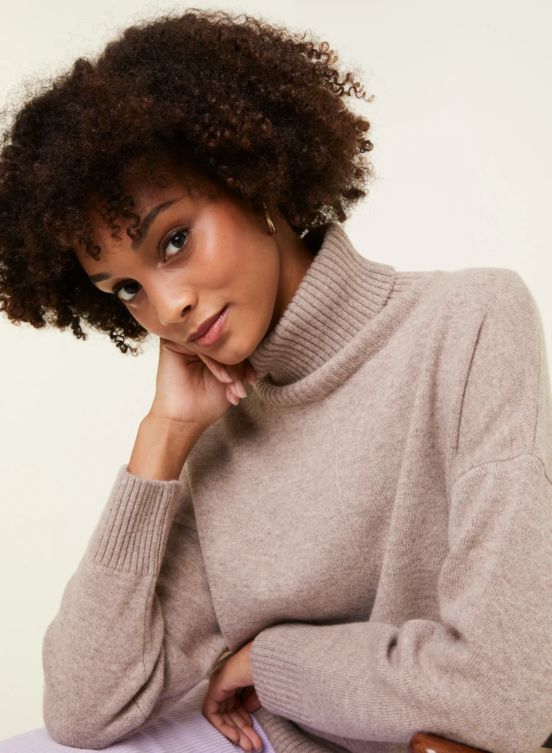 Maison Montagut Pull Col Roule A Fentes En Cachemire 4 Fils - Adena>Femme Pulls