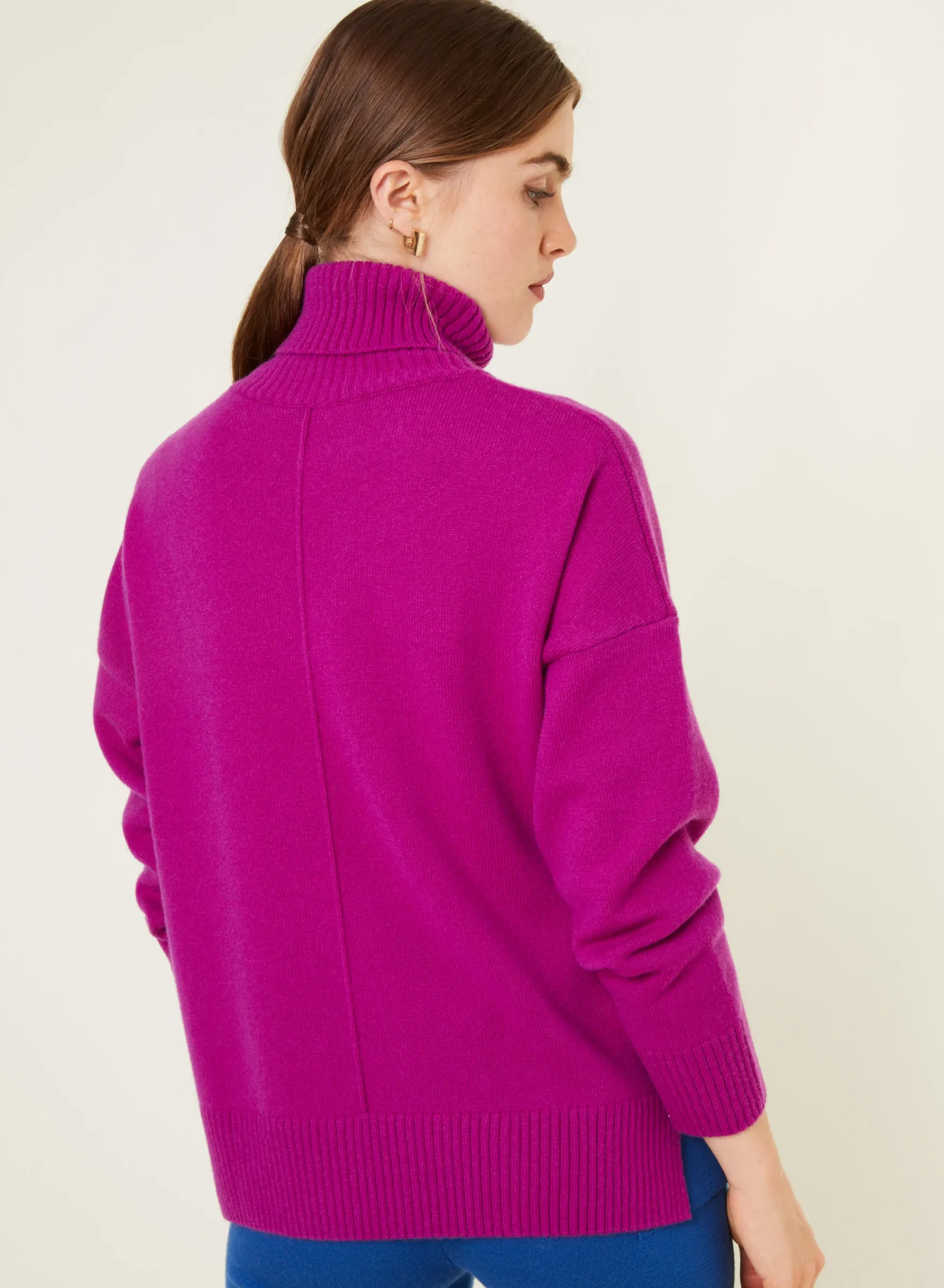 Maison Montagut Pull Col Roule A Fentes En Cachemire 4 Fils - Adena>Femme Pulls