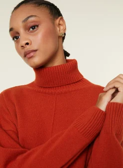 Maison Montagut Pull Col Roule A Fentes En Cachemire 4 Fils - Adena><noscript><img width=