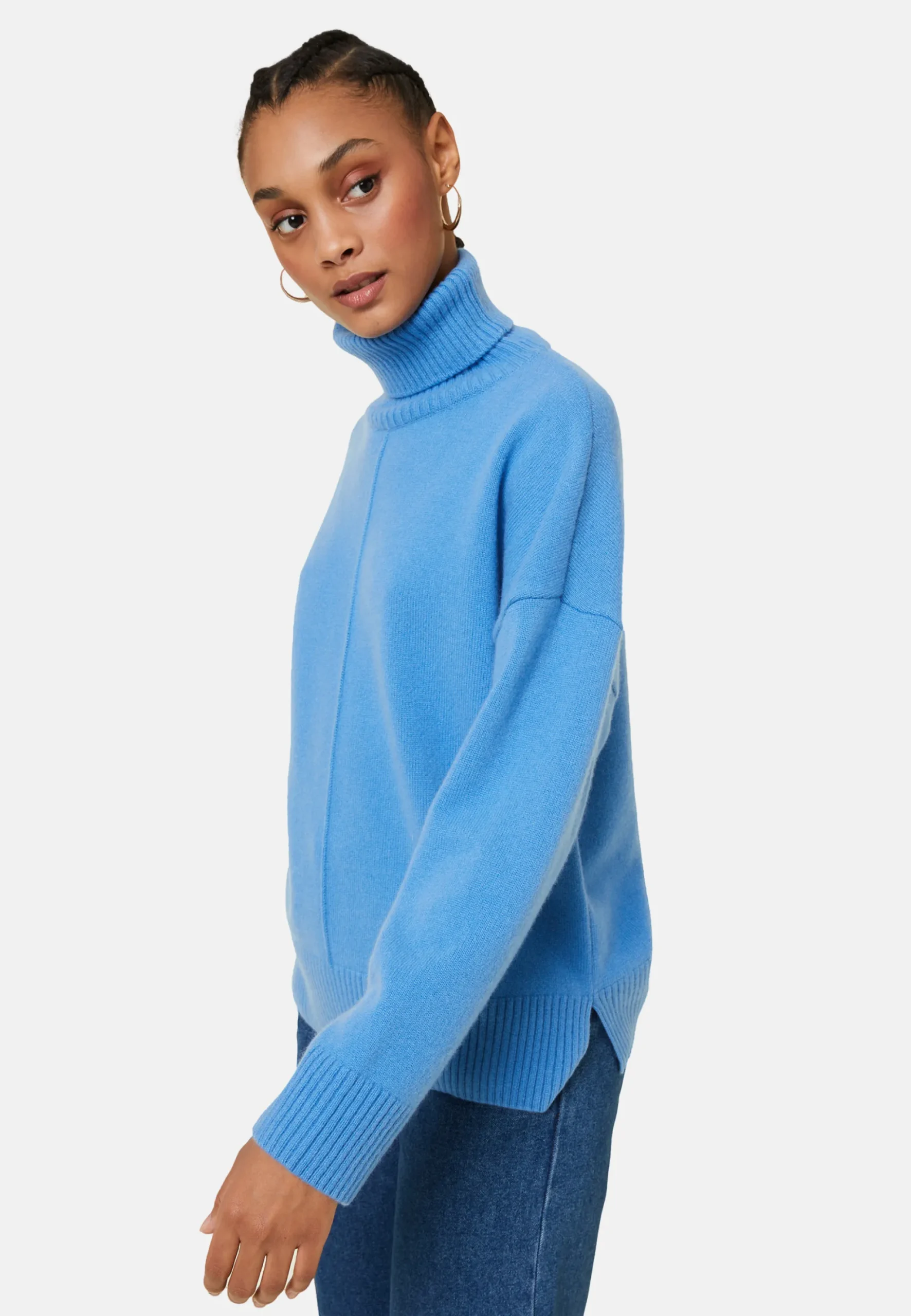 Maison Montagut Pull Col Roule A Fentes En Cachemire 4 Fils - Adena>Femme Pulls