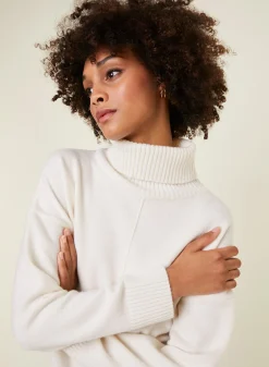 Maison Montagut Pull Col Roule A Fentes En Cachemire 4 Fils - Adena><noscript><img width=