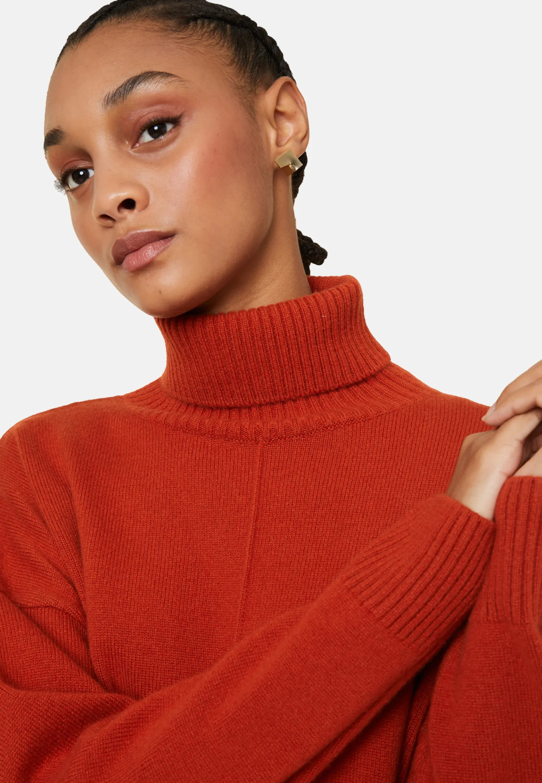 Maison Montagut Pull Col Roule A Fentes En Cachemire 4 Fils - Adena>Femme Pulls