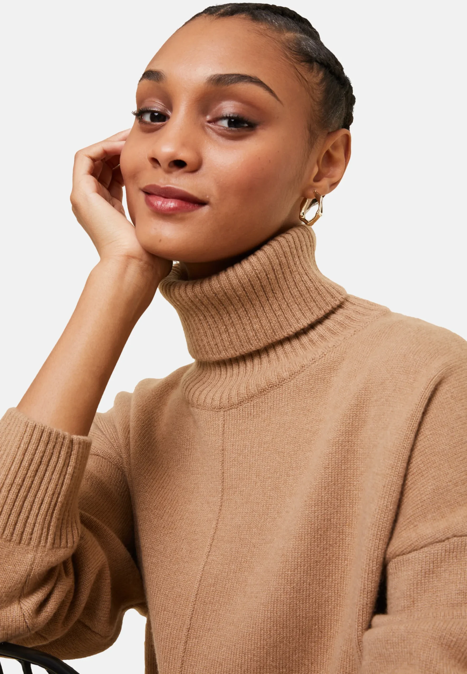 Maison Montagut Pull Col Roule A Fentes En Cachemire 4 Fils - Adena>Femme Pulls