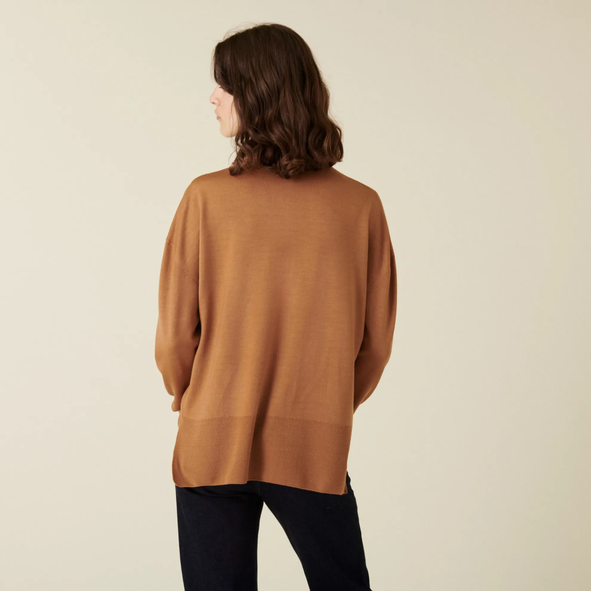 Maison Montagut Pull Col Roule A Fentes En Laine Merinos - Amy>Femme Pulls