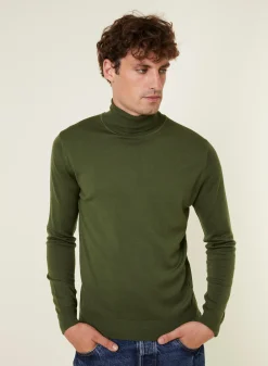 Maison Montagut Pull Col Roule Avec Logo En Laine Merinos - Enzo><noscript><img width=