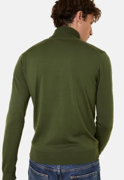 Maison Montagut Pull Col Roule Avec Logo En Laine Merinos - Enzo><noscript><img width=