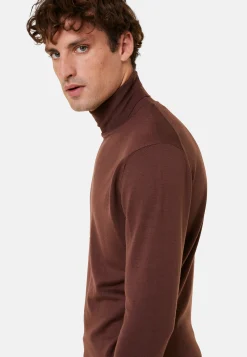 Maison Montagut Pull Col Roule Avec Logo En Laine Merinos - Enzo><noscript><img width=