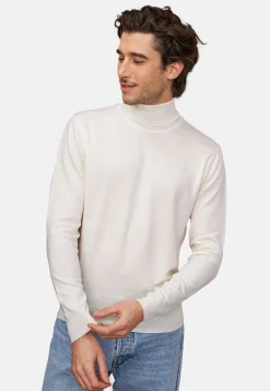 Maison Montagut Pull Col Roule Avec Logo En Laine Merinos - Enzo><noscript><img width=