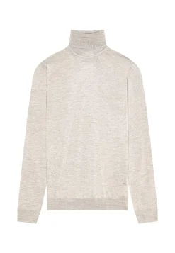 Maison Montagut Pull Col Roule Avec Logo En Laine Merinos - Enzo><noscript><img width=