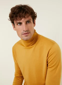 Maison Montagut Pull Col Roule Avec Logo En Laine Merinos - Enzo><noscript><img width=