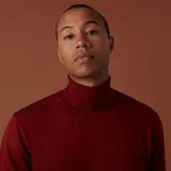 Maison Montagut Pull Col Roule Avec Logo En Laine Merinos - Enzo><noscript><img width=