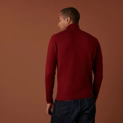 Maison Montagut Pull Col Roule Avec Logo En Laine Merinos - Enzo><noscript><img width=