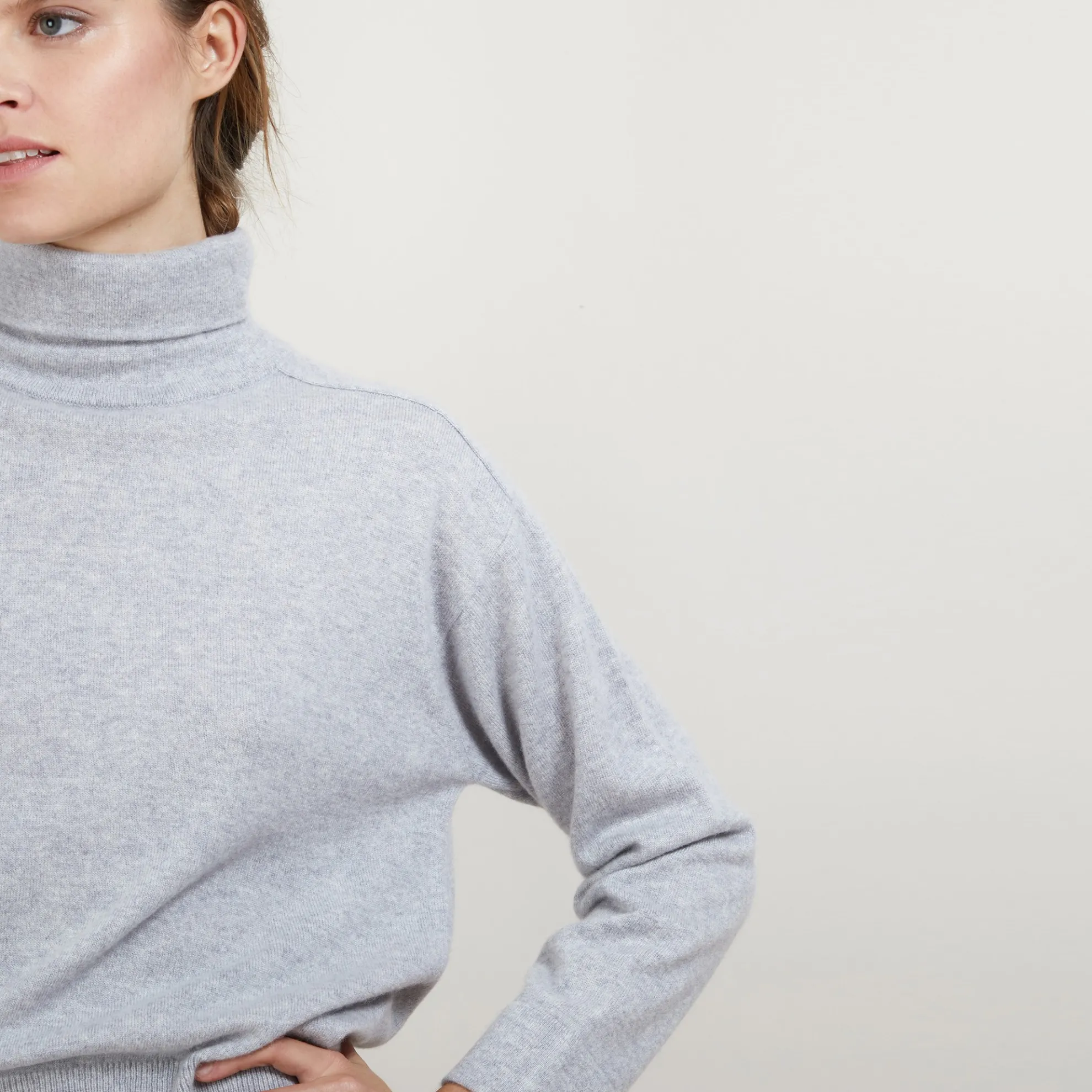 Maison Montagut Pull Col Roule Emmanchures Marteau En Cachemire - Beverly>Femme Pulls