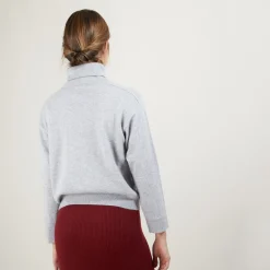 Maison Montagut Pull Col Roule Emmanchures Marteau En Cachemire - Beverly><noscript><img width=