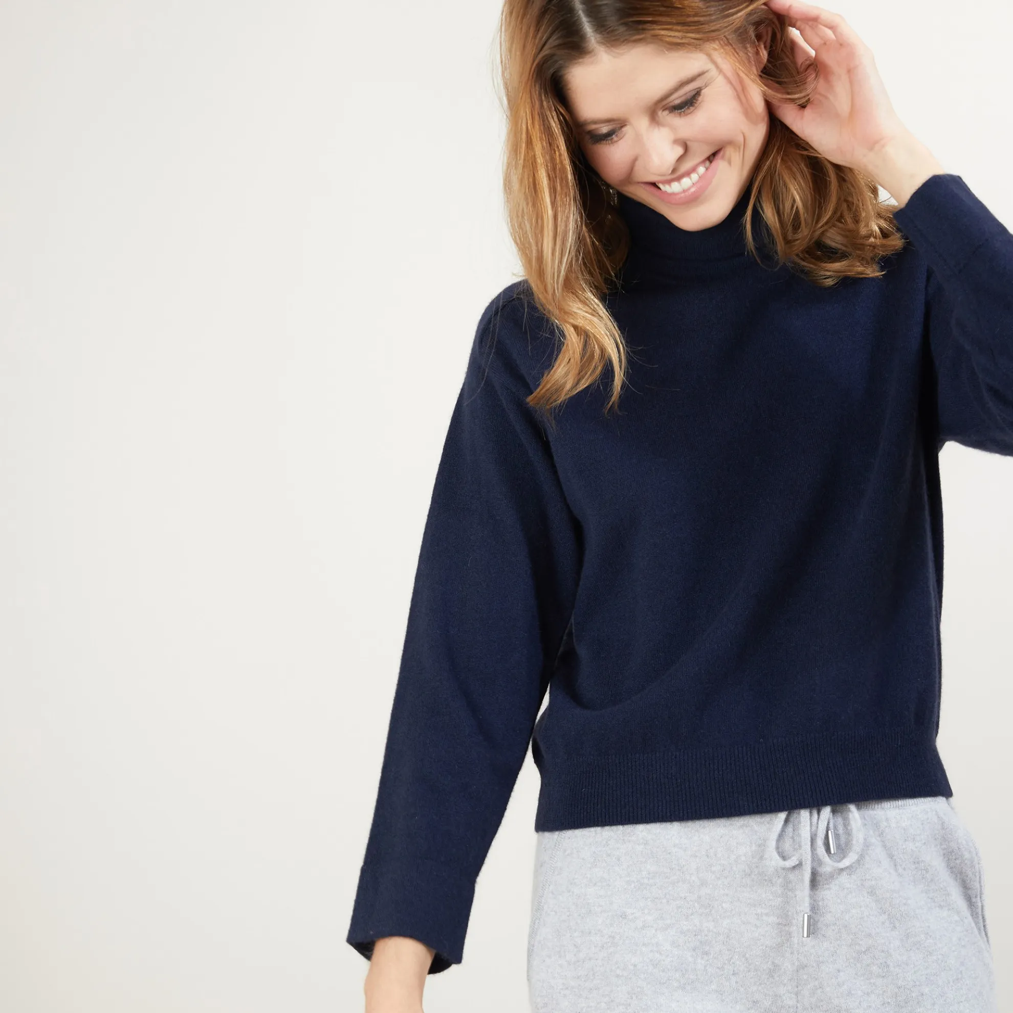 Maison Montagut Pull Col Roule Emmanchures Marteau En Cachemire - Beverly>Femme Pulls