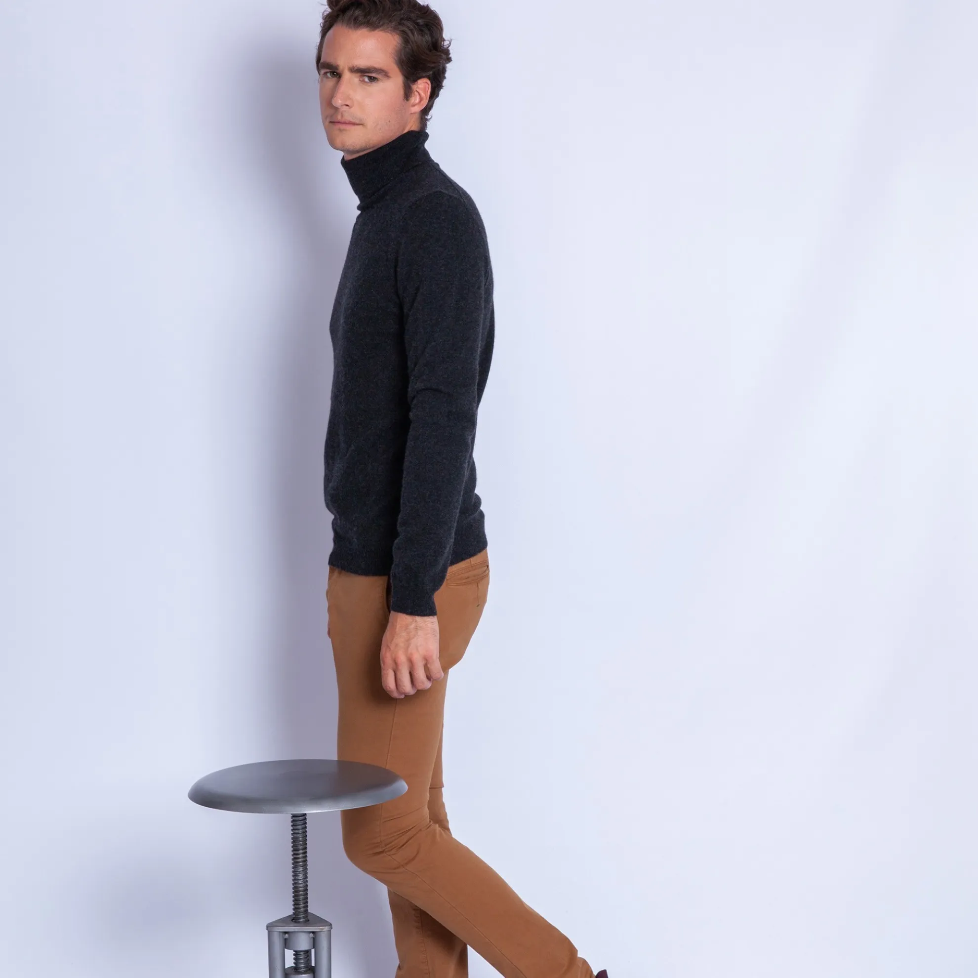 Maison Montagut Pull Col Roule En Cachemire - Felipe>Homme Pulls