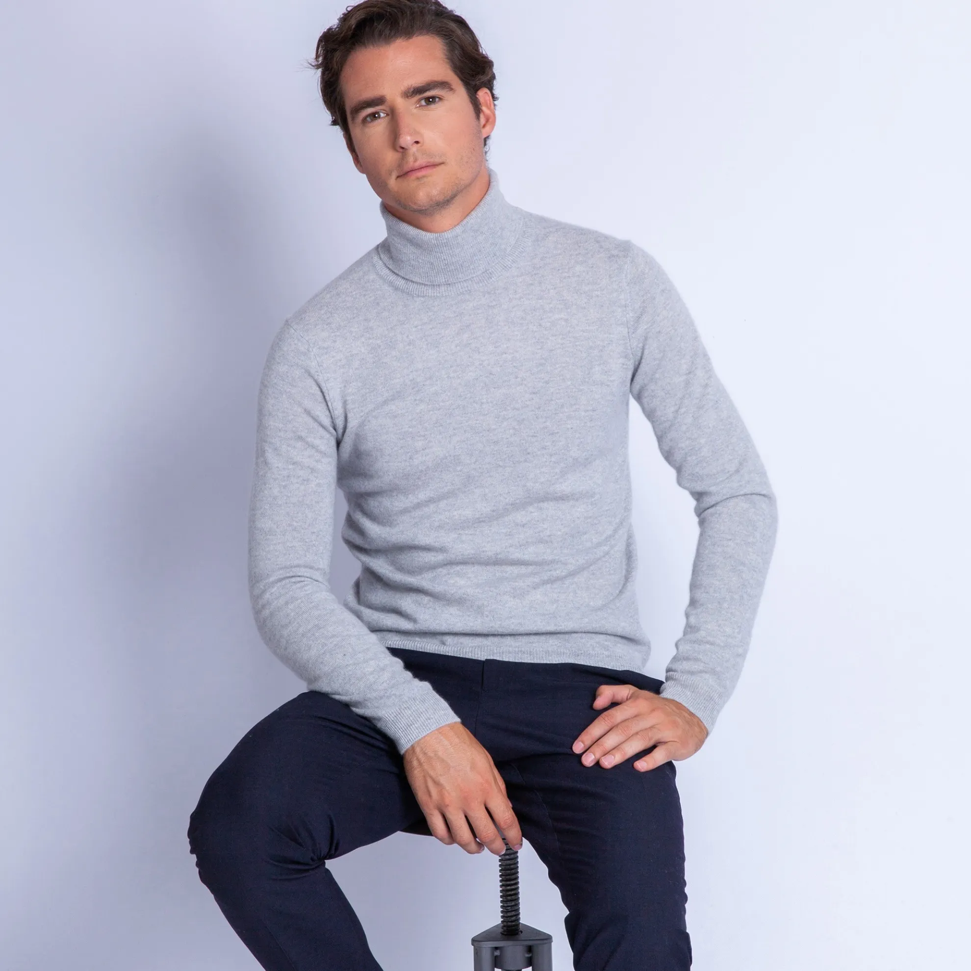 Maison Montagut Pull Col Roule En Cachemire - Felipe>Homme Pulls