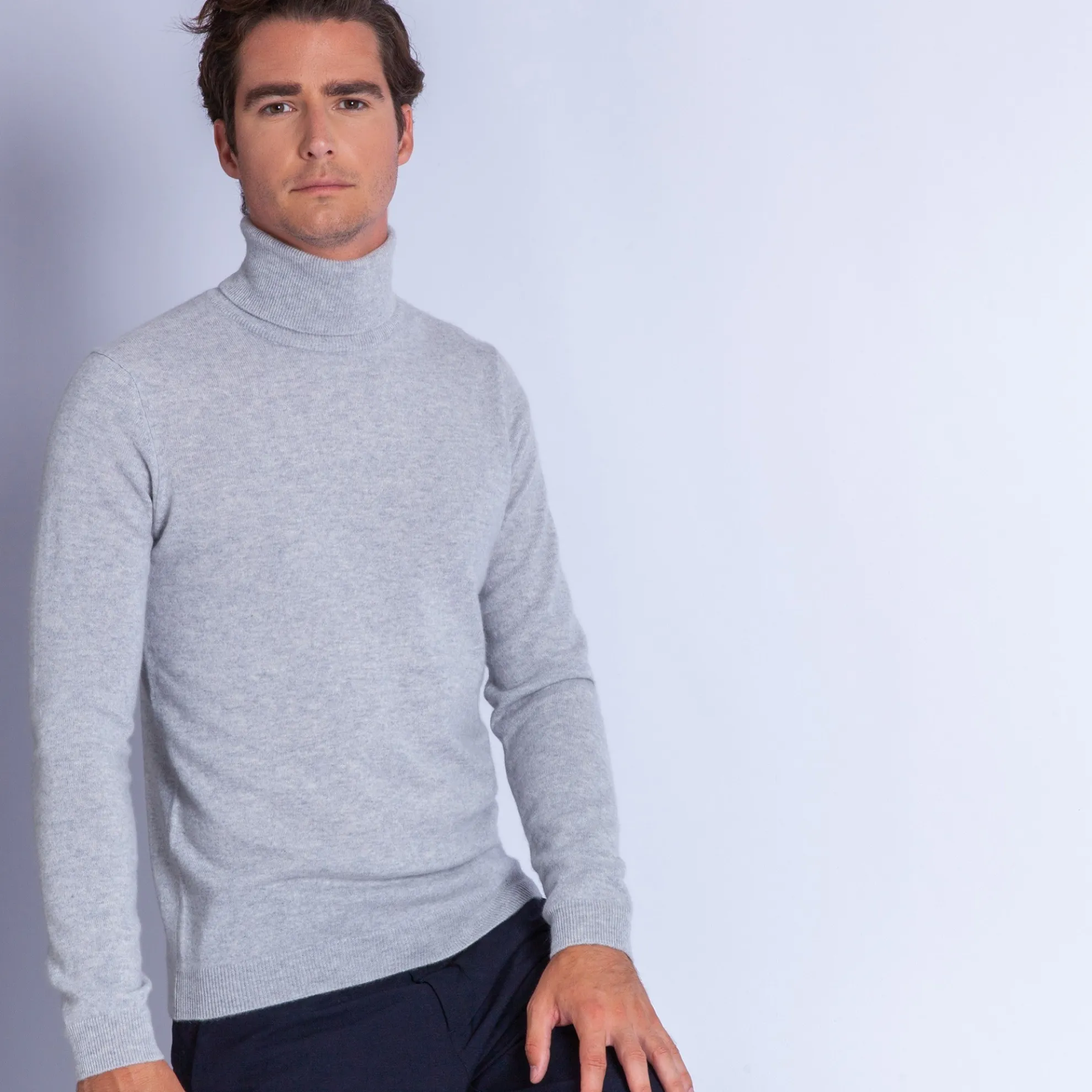 Maison Montagut Pull Col Roule En Cachemire - Felipe>Homme Pulls