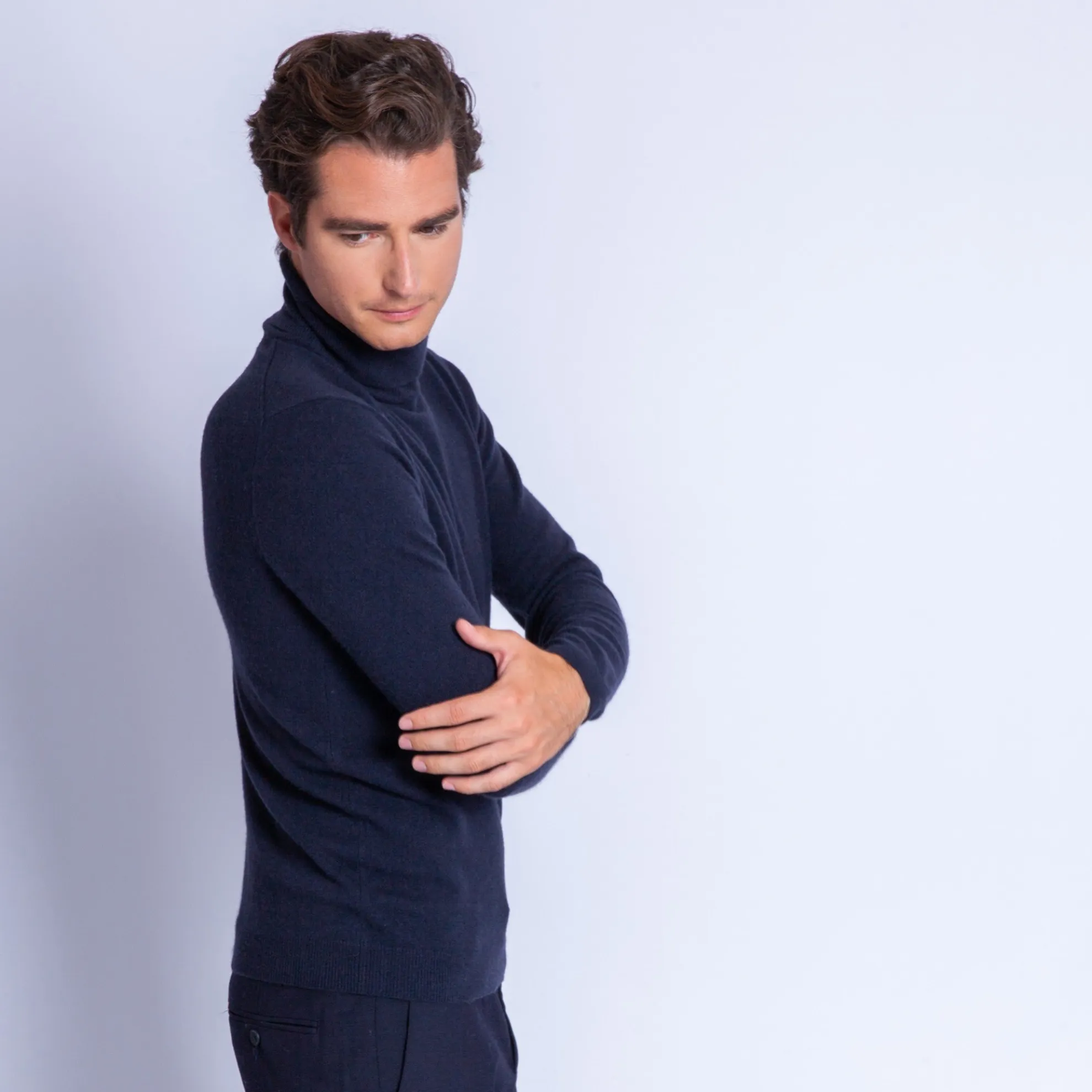 Maison Montagut Pull Col Roule En Cachemire - Felipe>Homme Pulls