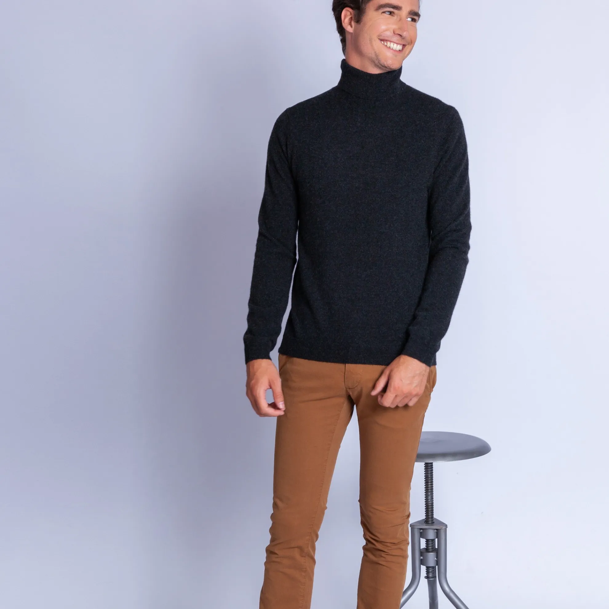 Maison Montagut Pull Col Roule En Cachemire - Felipe>Homme Pulls