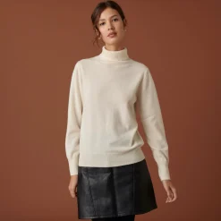 Maison Montagut Pull Col Roule En Cachemire - Abesse><noscript><img width=