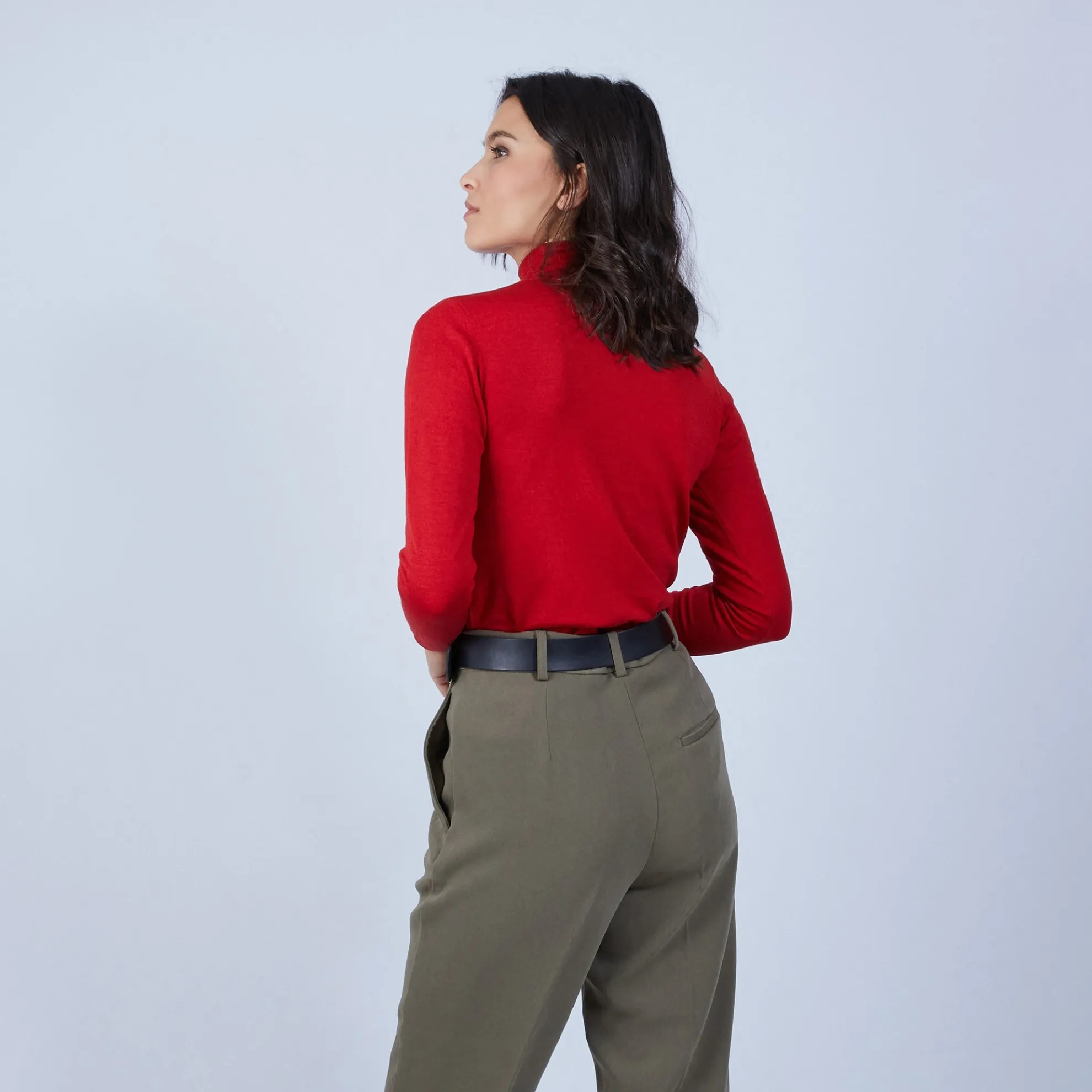 Maison Montagut Pull Col Roule En Laine Et Soie - Bettie>Femme Pulls