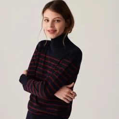 Maison Montagut Pull Col Roule En Laine Merinos Finitions Bord Cotes - Colette><noscript><img width=