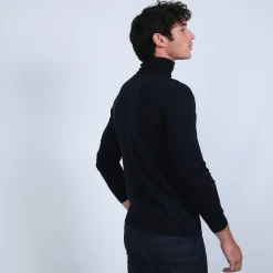 Maison Montagut Pull Col Roule En Laine Merinos - Berry><noscript><img width=