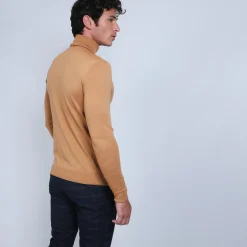 Maison Montagut Pull Col Roule En Laine Merinos - Berry><noscript><img width=