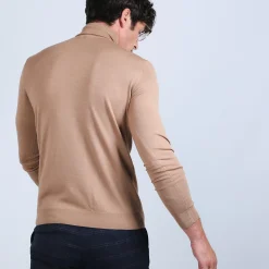 Maison Montagut Pull Col Roule En Laine Merinos - Berry><noscript><img width=