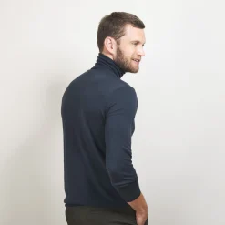 Maison Montagut Pull Col Roule En Laine Merinos - Berry><noscript><img width=