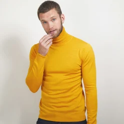 Maison Montagut Pull Col Roule En Laine Merinos - Berry><noscript><img width=