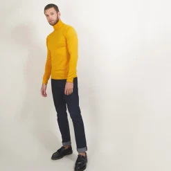 Maison Montagut Pull Col Roule En Laine Merinos - Berry><noscript><img width=