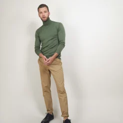 Maison Montagut Pull Col Roule En Laine Merinos - Berry><noscript><img width=